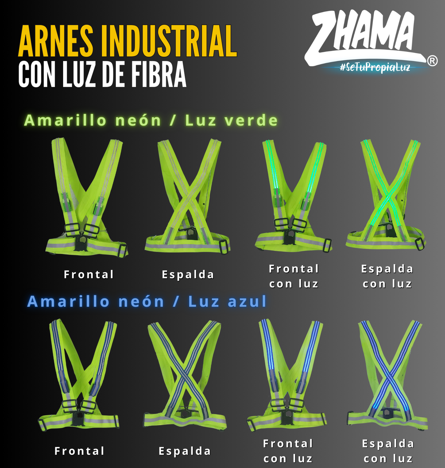 Arnés Industrial con luz