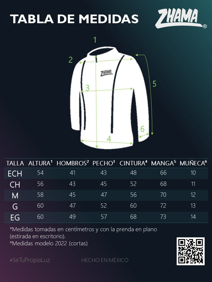 Chamarra 100% reflejante con luz