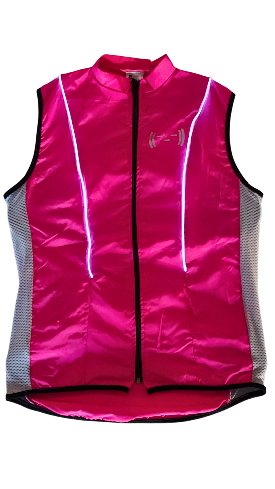 Chaleco Rosa neón con luz electroluminiscente