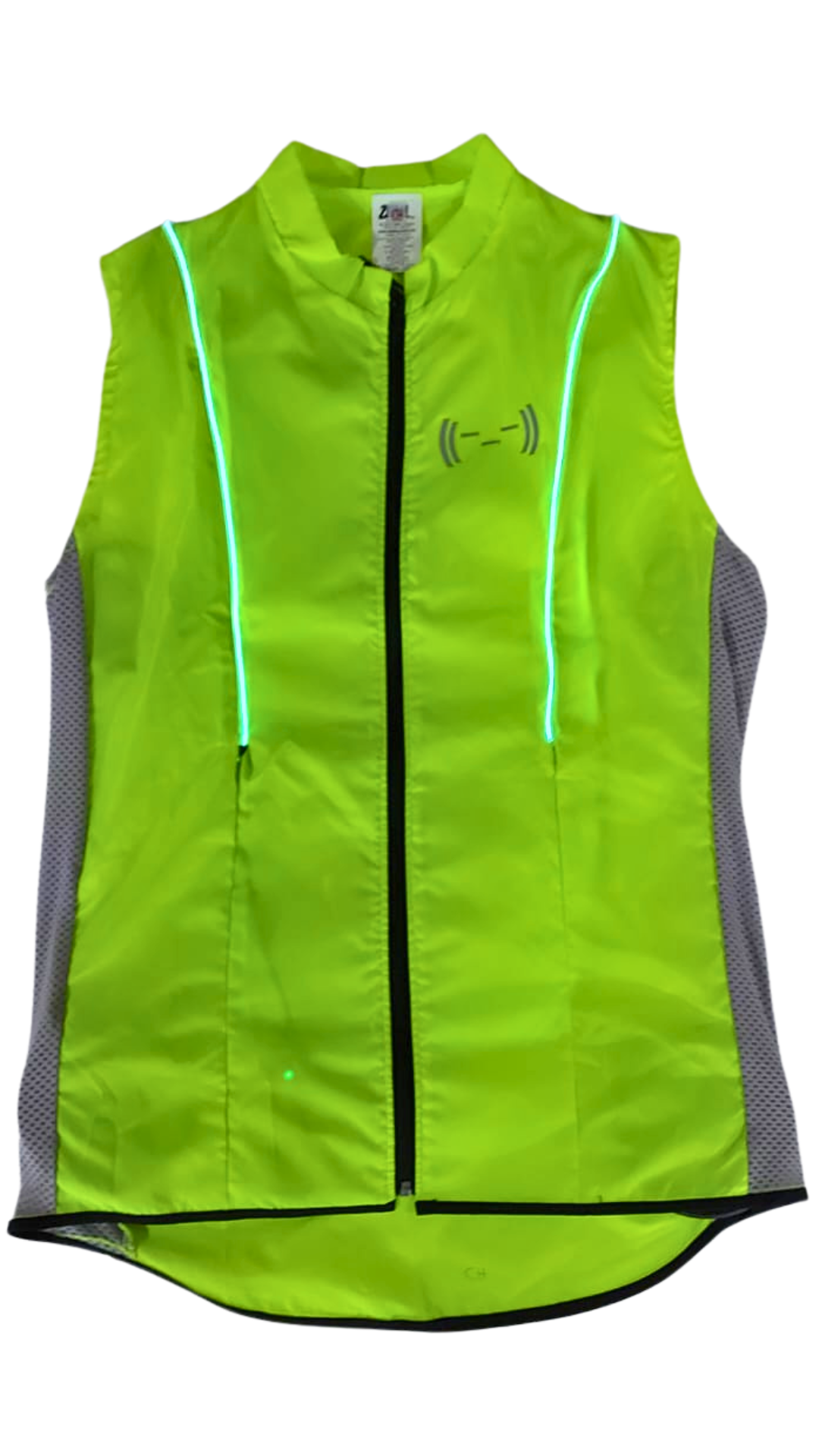 Chaleco Amarillo neón con luz electroluminiscente