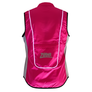 Chaleco Rosa neón con luz electroluminiscente