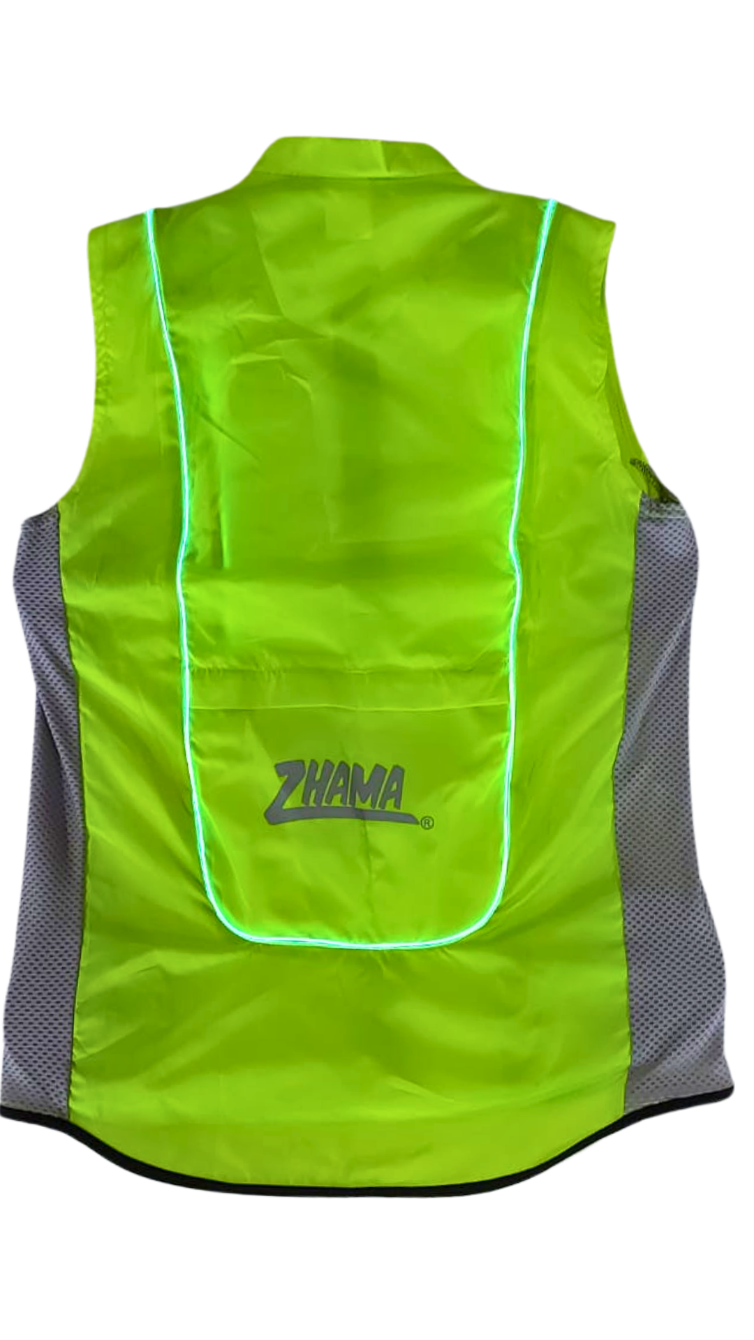 Chaleco Amarillo neón con luz electroluminiscente