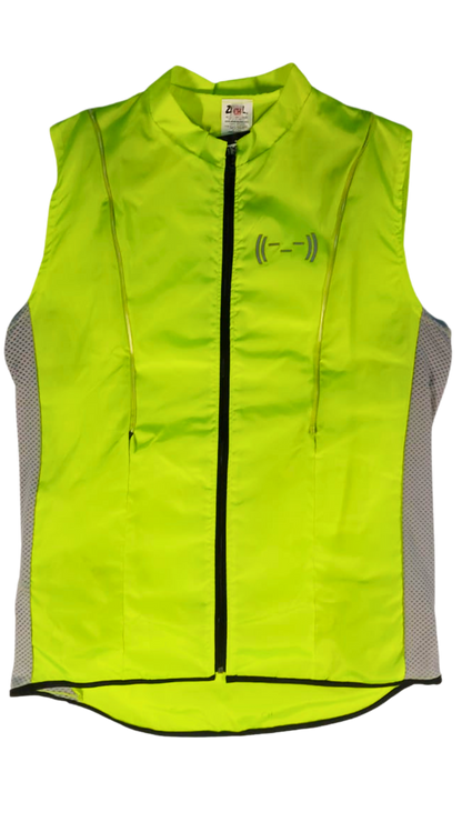 Chaleco Amarillo neón con luz electroluminiscente