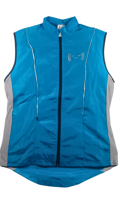 Chaleco Azul turquesa con luz electroluminiscente