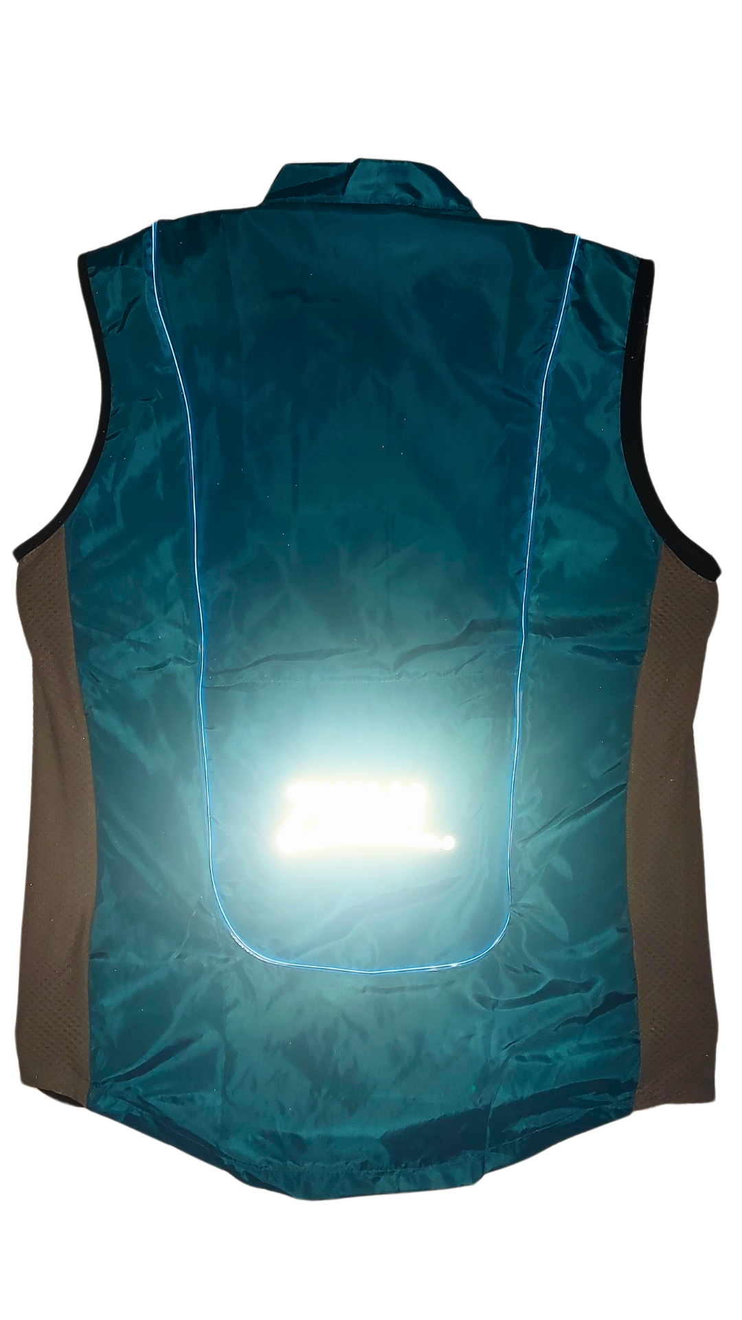 Chaleco Azul turquesa con luz electroluminiscente