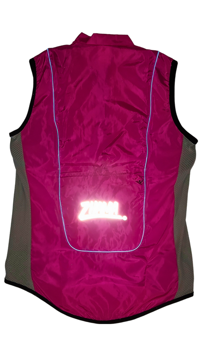 Chaleco Rosa neón con luz electroluminiscente
