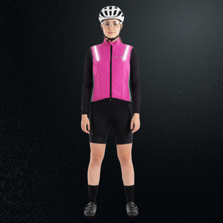 Chaleco Rosa neón con luz electroluminiscente