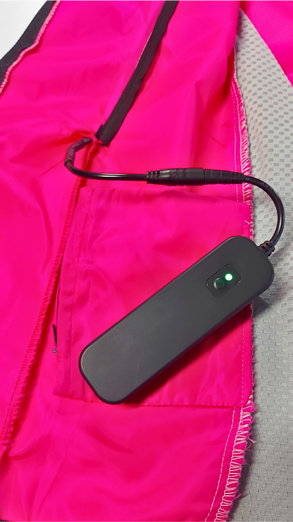 Chaleco Rosa neón con luz electroluminiscente