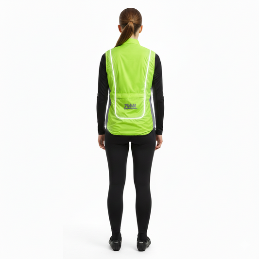 Chaleco Amarillo neón con luz electroluminiscente