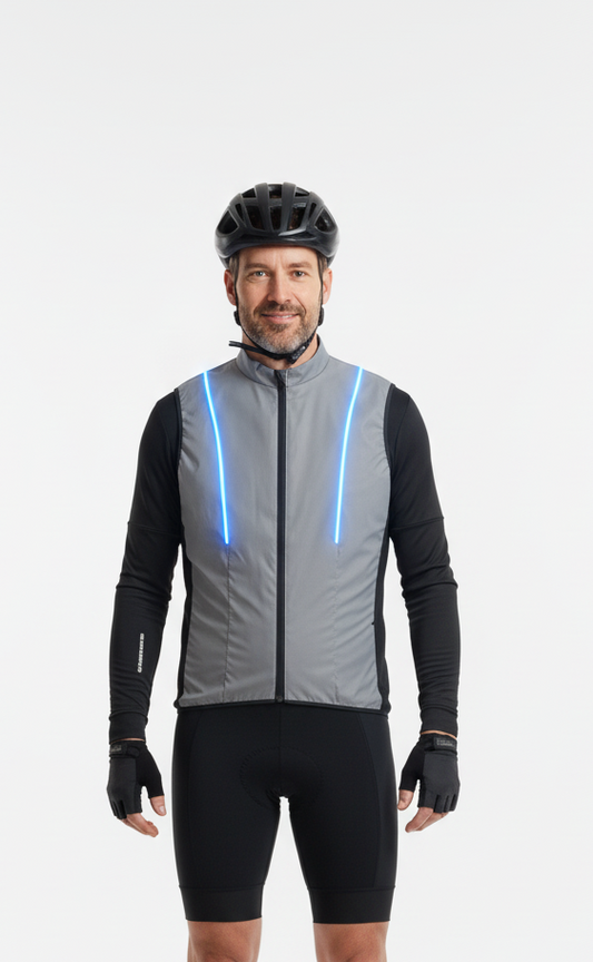 Chaleco 100% reflejante con luz