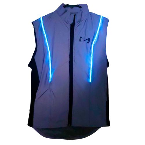 Chaleco 100% reflejante con luz
