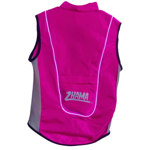 Chaleco Rosa neón con luz electroluminiscente